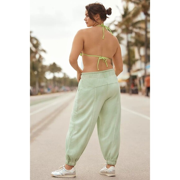 Daily Practice by Anthropologie Slouchy Jogger Pants Pull-on Ribbed L NWD 280208 - Picture 4 of 15